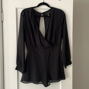 Forever 21 black romper size medium
